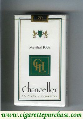 Chancellor Menthol 100s cigarettes